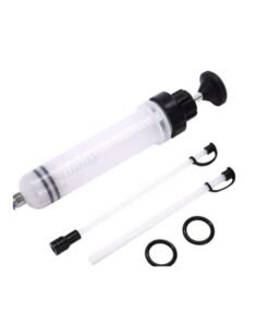 OASIS-TH Oil Fluid Extractor, Oil Suction Syringe, Manual Fluid Extractor Pump, Automobile Fuel Oil Fluid Change Syringe, Manual Automotive Fluid Change Transfer Pump, Brake Fluid Syringe 200CC
