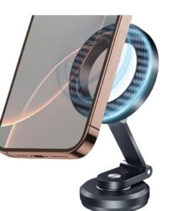 Brave MagSafe Car Mount, Magnetic Phone Holder, Aluminum Alloy with Carbon Fiber Finish, 360° Rotating Dashboard Mount, Strong N52 Magnet, Universal Car Phone Holder, Adjustable Mount, Car Holder, Compatible with iPhone Air, 17/17 Pro, 17 Pro Max, 16/15/14/13, Samsung Galaxy S25/S24/S23, Pixel 9 Pro, OnePlus 13, Xiaomi 15 Ultra, Huawei Mate 60 Pro, Realme GT 6, Vivo X100 Pro