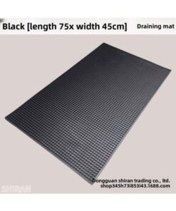 PVC Bar Mat Black Soft Rubber Bar Mat Milk Tea Shop Counter Drain Mat Cross-border Hotel Supplies