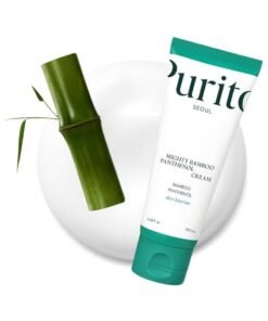 PURITO Mighty Bamboo Panthenol Cream, Glow Cream, Skin Barrier Repair, for All Skin Types, Daily Face Moisturizer, Glass skin, Vegan, Korean Skin Care 3.38fl.oz / 100ml