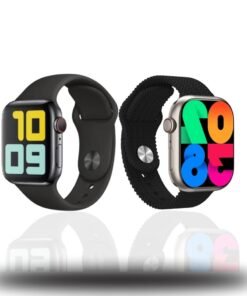 WISME WS10-3 Max Smartwatch with 5-in-1 Strap Set | Bluetooth Fitness Tracker, Heart Rate & SpO2 Monitor, Sleep & Activity Tracking – Unisex Waterproof Smart Watch | Black