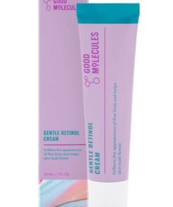Good Molecules Gentle Retinol Cream - Night Cream with Retinol and Bakuchiol - Targets Fine Lines, Congestion, Enlarged Pores - Anti-Aging Skincare for Face