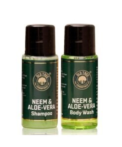 Old Tree Aloe-Neem Bath Gel And Shampoo Combo 20Ml Each - (Set Of 50) | Hotel Toiletries Kit For Hotel Rooms, Guest House, Marriage Hall And Hospitality