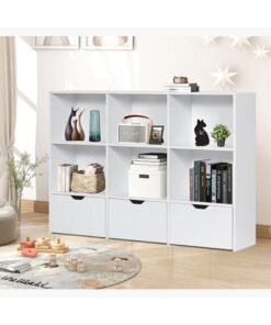 Home Box Vanilla Cody Storage Cabinet With 3-Drawers 140 x 106.5 x 40 cm