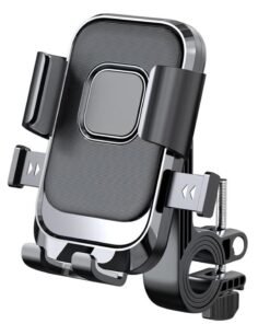 Shock-Absorbing Motorcycle Phone Holder, Adjustable Mount Bracket for Motorbike and Bicycle, Universal Fit for iPhone, Samsung, Huawei, Xiaomi, Redmi, Honor, and More