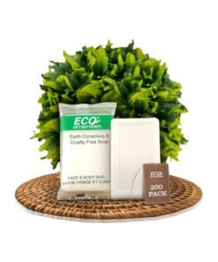 ECO Amenities Bar Soap Bulk - 200 Pack, 0.5 Oz Travel Size Soap Bars - Individually Wrapped Hotel Soap - Great For Vacation Rental And Airbnb Toiletries Or Hygiene Kits Supplies