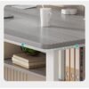 Alissa 120cm Gaming Desk with Storage Shelves – Ergonomic Home Office Computer Table for Work & Play (Gray, 120x60cm)
