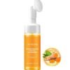 Jaysuing Turmeric Foaming Face Wash-Turmeric Foaming Facial Cleanser with Brush for Deep Cleaning Moisturizing to Reduce Blackhead, Antilacterial and Oil Control(1 Pcs 3.38FL.OZ )