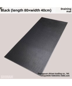 PVC Bar Mat Black Soft Rubber Bar Mat Milk Tea Shop Counter Drain Mat Cross-border Hotel Supplies