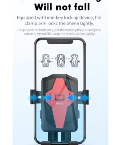 hoco. Ca73 Bike Phone Holder Bicycle & Motorcycle Phone Mount Universal Mount, Suitable For Mobile Phones Within 4.5 - 7 Inch, Compatible With Iphone 16 Pro Max, Samsung S24 Ultra Xiaomi Oppo Huawei - Image 3