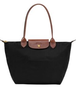 Longchamp Women's Medium Handbags, Tote Bags, Shoulder Bags, Forest Black Classic Style