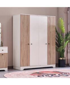Home Box Polo 4-Door Wardrobe 56 x 195.2 x 158.8 cm