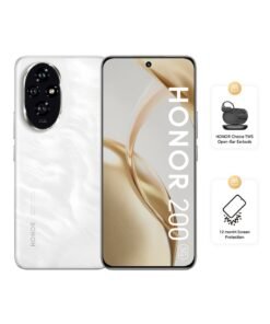 Honor 200 Moonlight White 5G Dual SIM 12GB RAM 512GB With Free TWS Open-Ear Earbuds + 12 Month Screen Protection - Middle East Version