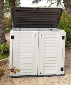 Camel Tough Outdoor Storage Cabinet with shelf, Heavy Duty, 964 Litres,Horizontal Shed-HTCCT-634