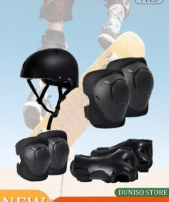 DUNISO Kids Helmet Adjustable for Kids Ages 3-8 Years Old Boys Girls, Toddler Helmet with Protective Sports Gear Set Knee Elbow Pads Wrist Guards for Cycling Skateboard Scooter