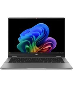 ASUS (Upgraded Version) ASUS Vivobook Flip 14 2-in-1 Laptop: 14" OLED Touchscreen, Intel Core Ultra 7 256V Processor, 16GB RAM, 512GB SSD, English/Arabic Keyboard, Thunderbolt 4, Copilot+ PC English/Arabic Matte Grey English/Arabic Matte Grey
