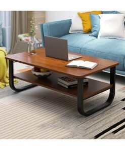 Alternative view of DubaiGallery Stylish & Durable Coffee Table Sofa Side Table End Table Snack Table Bedside Table Nightstand with 2 Layer Storage for Small Space