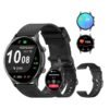 PEJE Smart Watch,1.39" HD Display,Prayer Alerts & Arabic Support, SpO2/Heart Rate/Sleep Monitor,120+ Sports Modes, IP68 Waterproof,Bluetooth Calling + Extra Strap-Compatible with iOS & Android (Black)