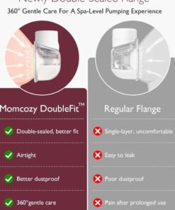 Momcozy S12 Pro Portable Double Electric Breast Pump, Low Noise, Smart Display, 3 Modes 9 Levels - Image 3