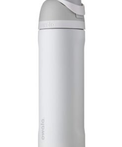 Owala FreeSip Insulated Stainless Steel Water Bottle with Straw for Sports, Travel, and School BPA-Free Sports Water Bottle, 24 oz, Shy Marshmallow