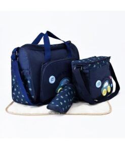 Goolsky Stylish Designer Mummy Tote Waterproof Handbag Baby Diaper Nappy Changing Bag Set Nursing Messenger Bag Changing Mat Milk Bottle Holder Case