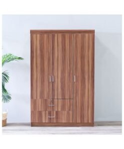 DANUBE HOME Selva 3 Door + 2 Drawer Wardrobe For Hanging Clothes Extra Sturdy Rack Storage Organiser Modern Design Space Saving Cabinets For Bedroom L 120 x W 42 x H 181 cm