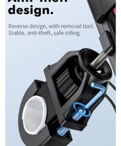hoco. Ca73 Bike Phone Holder Bicycle & Motorcycle Phone Mount Universal Mount, Suitable For Mobile Phones Within 4.5 - 7 Inch, Compatible With Iphone 16 Pro Max, Samsung S24 Ultra Xiaomi Oppo Huawei - Image 5