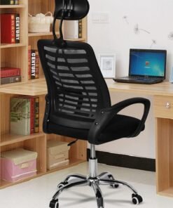 Alternative view of Office Chair Computer Chair High Back Home Desk Chair with Support Backrest Headrest and Armrest ,Rolling Swivel Adjustable Height Task Chair（Black）