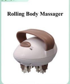HALAMODO Portable Handheld Massager with Detachable Rollers Dual-Speed Adjustable Massage Device Multifunctional Body Massager for Targeted Pain Relief Ideal for Muscles and Posture Correction