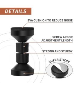 Alternative view of Arabest Adjustable Headboard Stoppers, Threaded Bed Frame Anti-Shake Tool, Bedside Stopper Prevent Loosening Anti-Shake Fixer, Telescopic Stabilizer, Protect Wall, for Beds, Cabinets, Sofas (4 PCS)