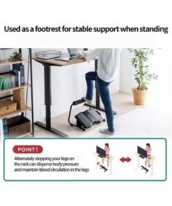 WALALLA 3 Adjustable Heights Under Desk Foot Rest, Ergonomic Office Footrest, Foam Leg Rest, Elevated Under Table, Standing Desk Foot Rocker, Versatile Foot Stool with Footrest Support Stand - Image 4