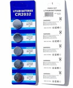 robotgcc CR2032 3 V Coin Lithium Battery | Long Shelf Life & Stable Voltage with Low Self-Discharge | Universal 5-Pack Blister | For Remotes, PC CMOS, Glucometers & Candles | CE / RoHS Approv