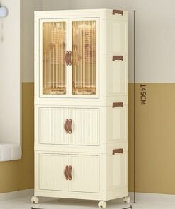 keke 3 Layers Stylish Multi-Functional Storage Cabinet & Children's Wardrobe