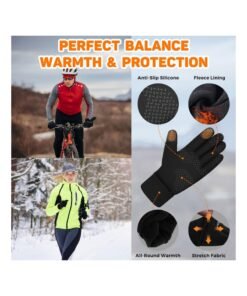 Alternative view of SOLARAE Winter Gloves for Men and Women - Touchscreen Waterproof Thermal Cycling Gloves for Cold Weather (14°F) - Ideal for Running, Hiking, Climbing, Biking, and Driving (Size M)