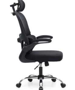 Alternative view of Multi Home Furniture Ergonomic Mesh Computer Desk Chair MH-6038-Black For Office And Gaming With Headrest Back Comfort and Lumbar Support