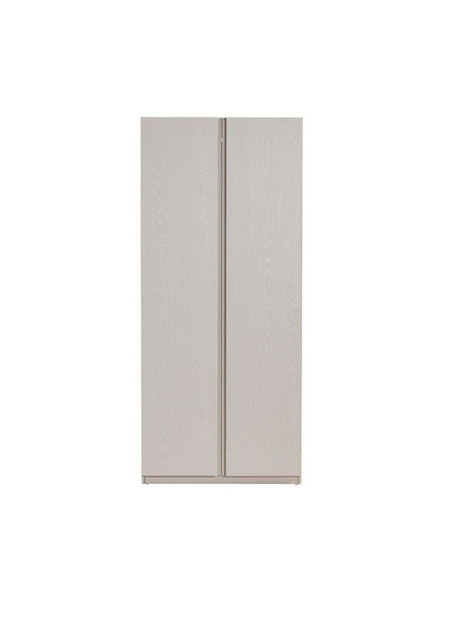 Infinity 2 Door Wardrobe With Shelves | Modular Wardrobe | Modern Design Storage For Bedroom L100xW59xH230cm - L.Taupe