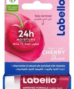 Labello Lip Balm, Moisturising Lip Care, Cherry Shine, 4.8g