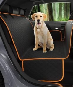 Luckam Dog Car Seat Cover, 145x137cm Waterproof Scratchproof Nonslip Dog Hammock with Side Protection, Durable Car Boot Liner Protector with Universal Size Fits for Cars Trucks SUV