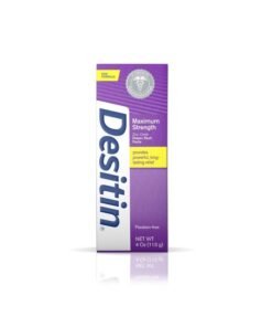 Desitin Maximum Strength Baby Diaper Rash Cream For Relief & Prevention With 40% Zinc Oxide Original 4 Oz