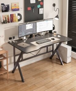 Harlan Gaming Table,Small Gaming Desk,Ergonomic PC Computer Desk,Computer Table with Carbon Fibre Surface, Kids Desk,Writing Study Desk or Home Office Desks,Ideal for Students and Gamers - Image 3