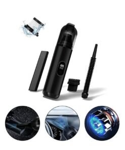 Handheld Vacuum Cleaner/Air Duster  Cordless – Car Vacuum Cleaner Portable Rechargeable High Power Brushless Motor 10000 PA Strong Suction 2 in 1 Air Duster and Mini Handheld Vacuum Cleaner Foldable Compressed Air Duster Rechargeable Handheld Vacuum Cordless Keyboard Cleaner Air Blower Car Vacuum Cleaner for Compute/Car/House