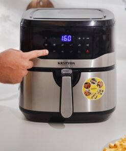 KRYPTON Digital Air Fryer 7.5 L Capacity with 5.5 L Inner Basket| With VORTEX Air Frying Technology, Oil Free Cooking| Digital Display with Touch Screen 7.5 L 1600 W KNAF6358N Multicolour