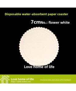 Paper Pad 7 Embossed Cm Ashtray 10 Absorbent Paper Round In Stock Pure White Hotel Supplies Disposable Coasters.