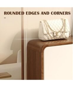 Shoe Cabinet, Wooden Shoe Rack with 3 Flip Drawers, Entryway Shoes Organizer Cabinet， Free Standing Shoe Holder with Flip-Door, 100 * 24 * 119cm (XG029, White) - Image 2
