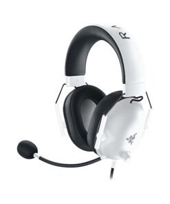RAZER BlackShark V2 X Wired Esports Gaming Headset, 7.1 Surround Sound, 50mm Drivers, 240g Lightweight Build, Noise Cancelling Mic, Hybrid Memory Foam Cushions Comfort or PC, Mac, PS4, PS5, Nintendo Switch, Xbox One, Xbox Series X|S, Mobile, White | RZ04-03240700-R3M1