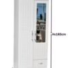 SULSHA 2 Door Wooden Wardrobe Cabinet Cupboard Engineered Wood Perfect Modern Stylish Heavy Duty With Mirror