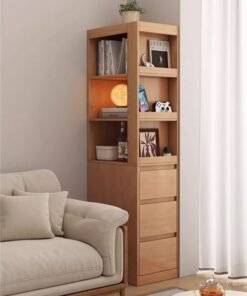 NKX Cabinet Storage inside Room & Office Brown Multifuncational 40*50*160cm