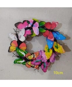 New Simulation Butterfly Wreath Easter Spring Decoration Hotel Restaurant Door Wall Hanging