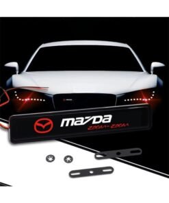 Vierex LED Front Hood Grille Emblem Badge Light for Mazda 2 3 4 5 6 7 8 Atenza Axela RX8 CX4 CX5 CX6 – Waterproof Car Decorative LED Logo Light, Front Grill Decoration Accessories