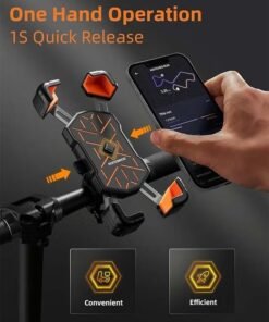 Alternative view of ROCKBROS Motorcycle Bike Phone Holder Mount, for 4.5''-7.1'' Phones, Quick Release Motorcycle Bike Phone Mount Handlebar Clamp, 360° Rotatable Motorcycle Bike Phone Holder